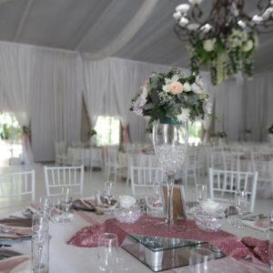 La Louise Wedding Decor pink and white decor